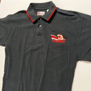 Dale Earnhardt Polo Shirt Vintage Competitors View NASCAR Black Men's size Large